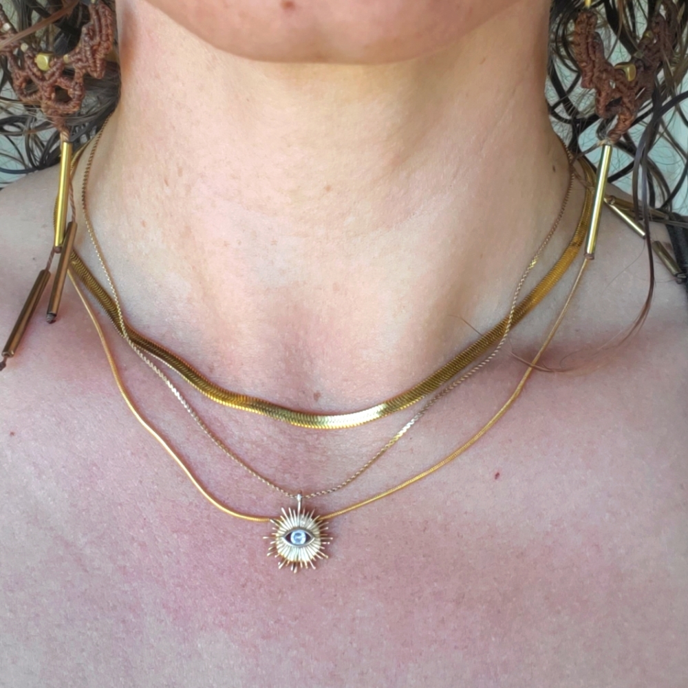 Waterproof Gold Layered Necklace